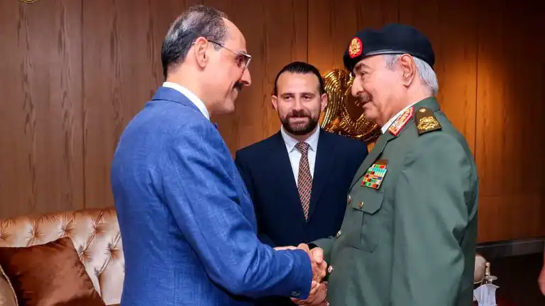 Kalın, Bingazi'de Hafter'le Görüştü